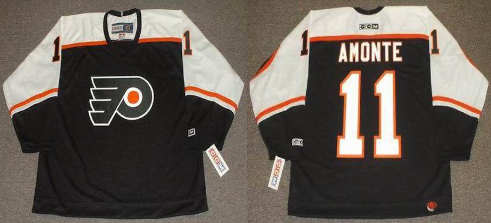 2019 Men Philadelphia Flyers 11 Amonte Black CCM NHL jerseys